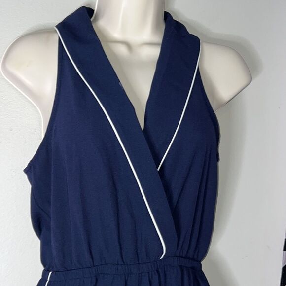 Forever 21 Contemporary Navy Blue Jumpsuit Small - Picture 6 of 14